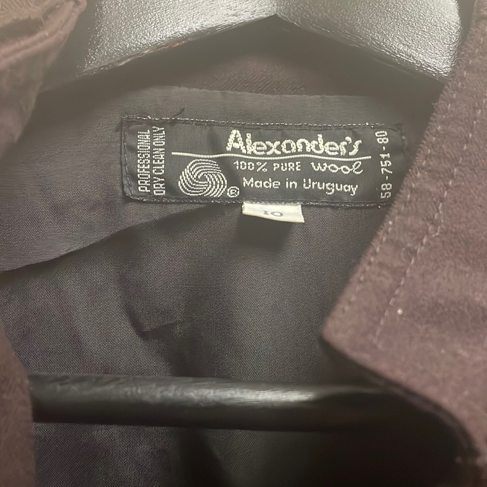 Dark brown wool jacket